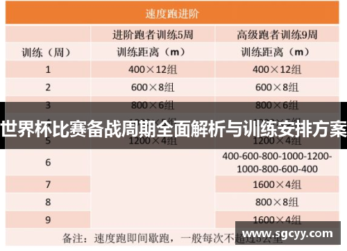 世界杯比赛备战周期全面解析与训练安排方案